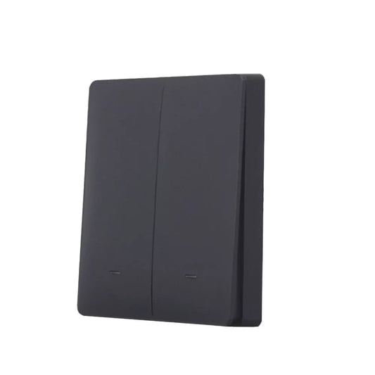 SmartWise BEREM2 Bluetooth (eWeLink-Remote) wireless switch com 2 button, preto push button front painel