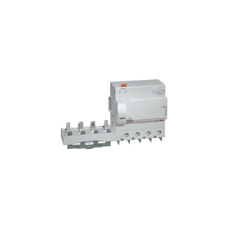 Blocos Diferenciais Adaptáveis Industrial Superimunizado 4P 30mA 125A 10kA Clase AC LEGRAND DX³ 410624