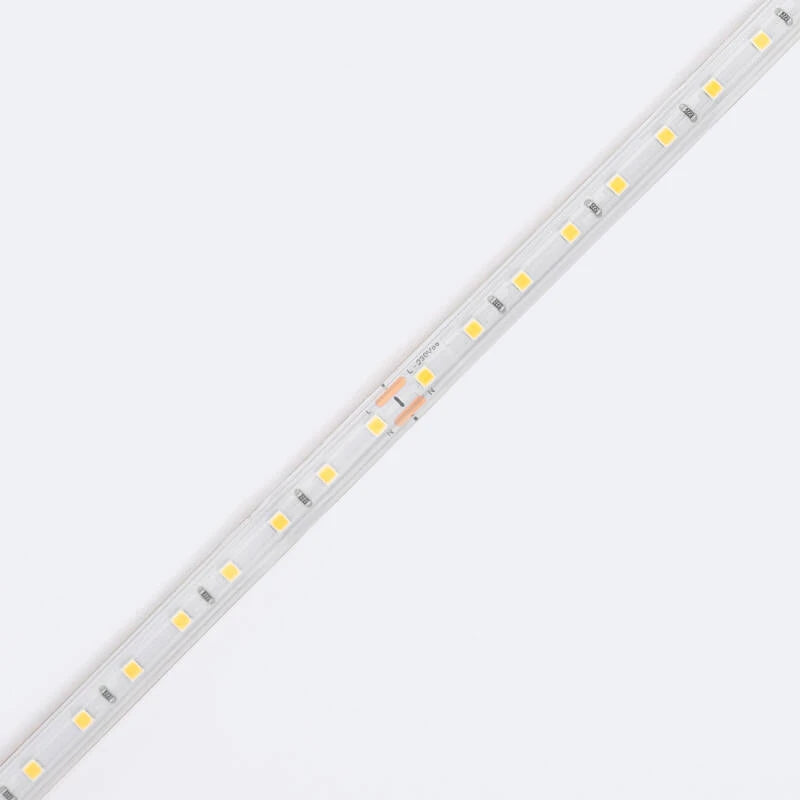 Fita LED Regulável 220V SMD Autorectificada 120 LED/m ROLO 20m 12W/m 1080lm/m Super Estreita Largura 6.5mm Corte 10cm IP65