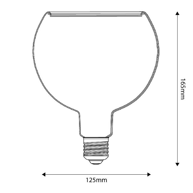 Lâmpada Filamento LED E27 4,5W 300 lm Creative-Cables BB-G05