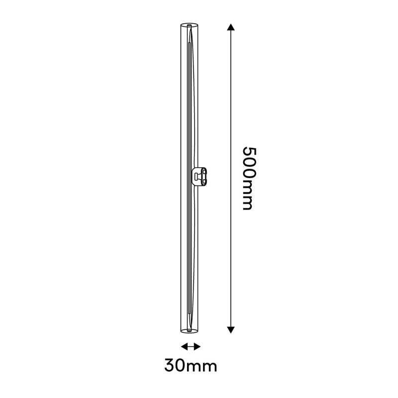 Lâmpada Filamento Lineal 50cm LED S14d 7W 620Lm 2700K Regulável Creative-Cables BB-S02