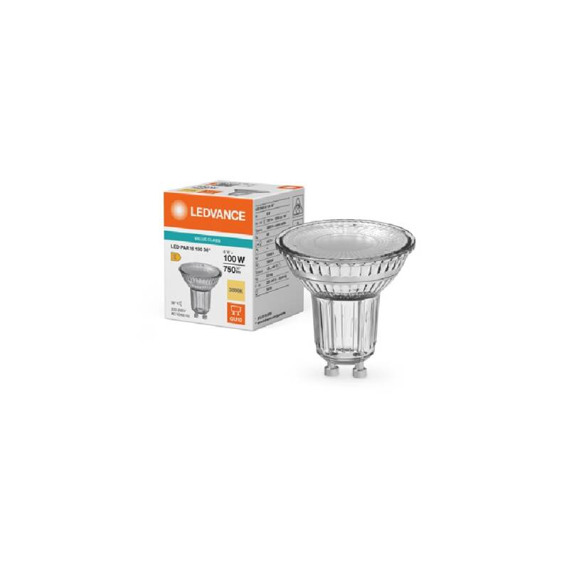 Lâmpada LED GU10 8W 750 lm PAR16 LEDVANCE VALUE 4099854457715