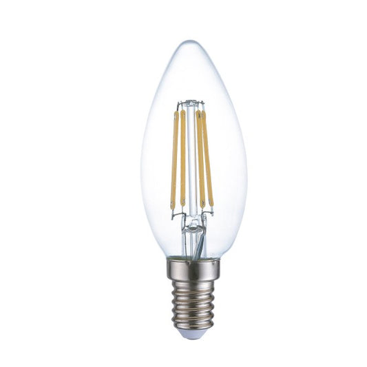 Lâmpada Vela LED E14 4W 2700K | 400 lm Filamento