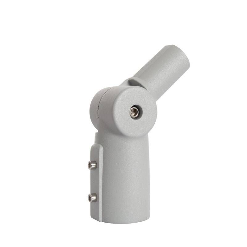 Braço de Coluna Direcionável 90º Ø40 mm para Luminárias de Iluminação Pública Cinza