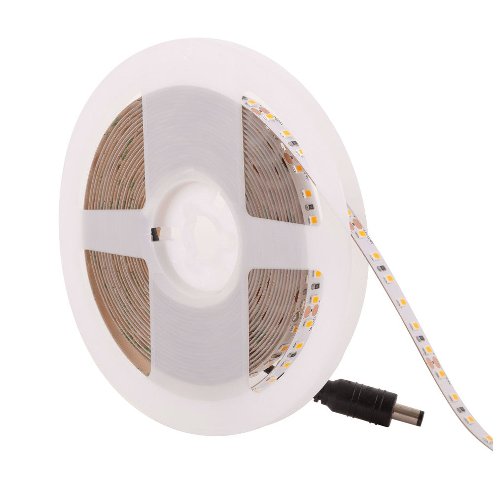 Faixa de 600 LEDs 60W 7.000Lm CRI85 3000ºK SMD2835 24VDC Branco 40.000H-Branco Quente