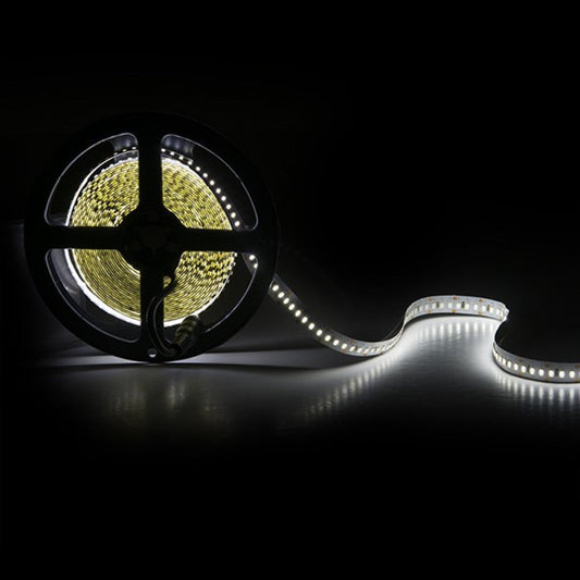 Faixa de 204 LEDs/M 60W 5.000Lm CRI85 6000ºK SMD3014 12VDC IP20 x5M 40.000H-Branco Frio