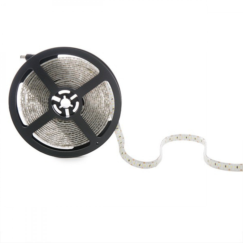 Faixa de 204 LEDs/M 60W 5.000Lm CRI85 6000ºK SMD3014 12VDC IP65 x5M 40.000H-Branco Frio