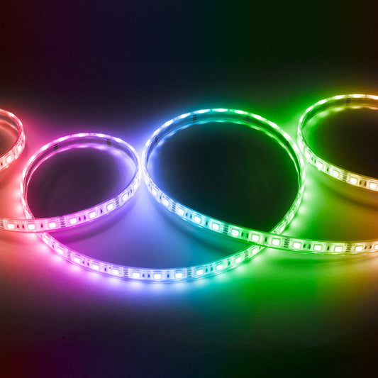 Faixa de 60 LEDs 72W 4.000Lm SMD5050 12VDC IP68 RGB Submersível x5M 40.000H-RGB
