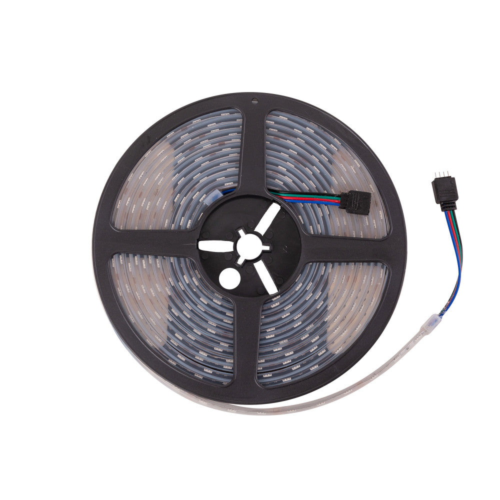 Faixa de 60 LEDs 72W 4.000Lm SMD5050 12VDC IP68 RGB Submersível x5M 40.000H-RGB