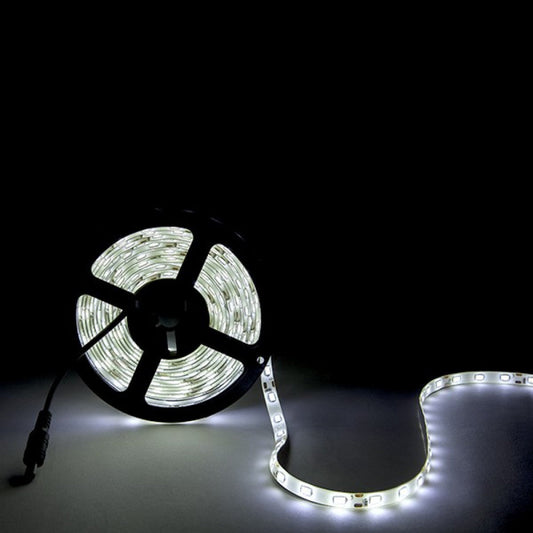 Faixa de 300 LEDs 80W 4.400Lm CRI85 6000ºK SMD5630 12VDC x5M 40.000H-Branco Frio