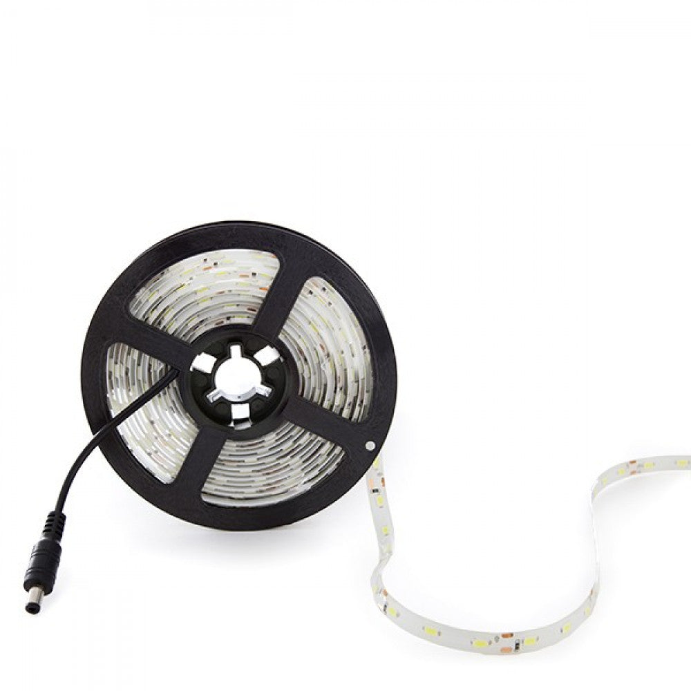 Faixa de 300 LEDs 80W 4.400Lm CRI85 6000ºK SMD5630 12VDC x5M 40.000H-Branco Frio