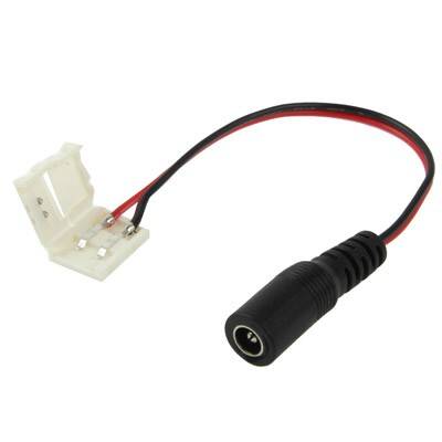 Cabo Conector Jack Fêmea a Conector Rápido Fita LED 12V/24V Monocor