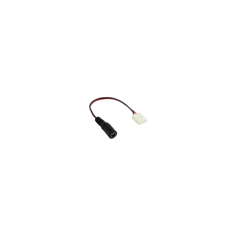 Cabo Conector Jack Fêmea a Conector Rápido Fita LED 12V/24V Monocor