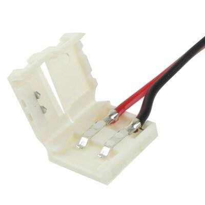 Cabo Conector Jack Fêmea a Conector Rápido Fita LED 12V/24V Monocor