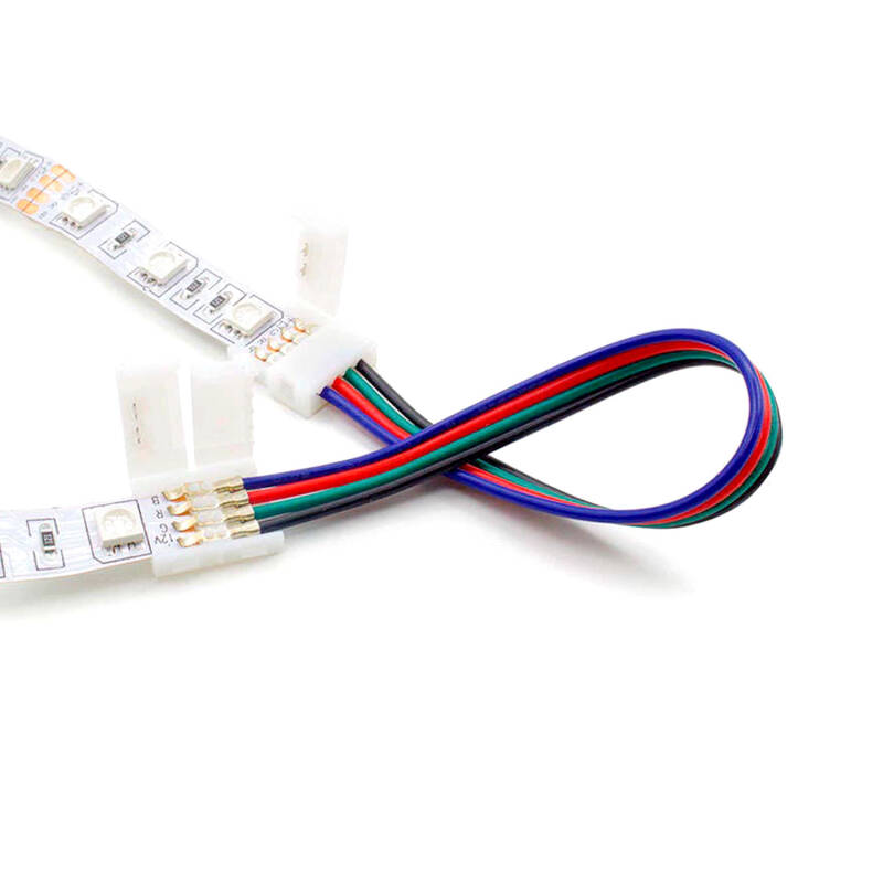 Cabo Duplo Conector Rápido Fita LED 12/24V RGB 10mm