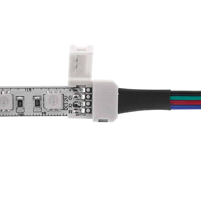 Cabo Duplo Conector Rápido Fita LED 12/24V RGB 10mm