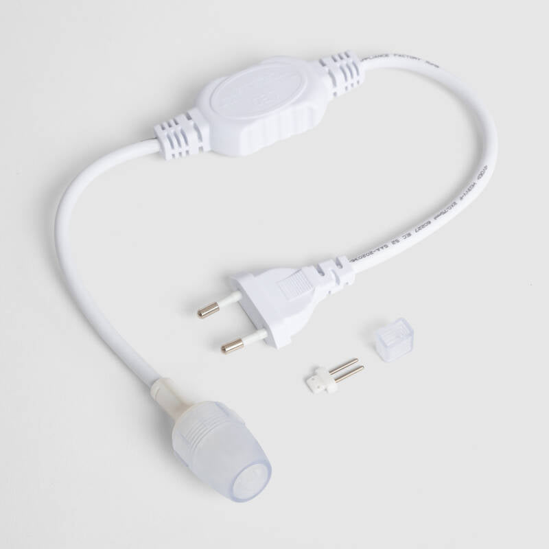 Cabo Retificador Anti-puxões para Fita LED 220V AC SMD2835 IP65 Largura 12mm Monocor