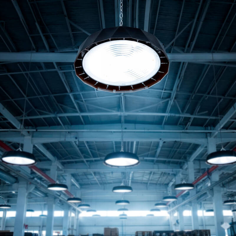 Campânula LED Industrial UFO 100W 200lm/W PHILIPS Xitanium Regulável 1-10V LEDNIX HBM