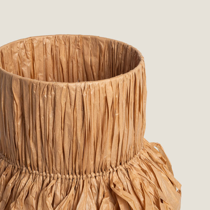 Candeeiro de Mesa Cerâmica e Ráfia Bajawa