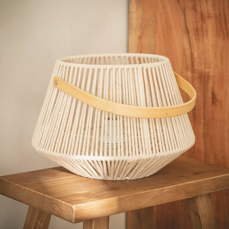 Candeeiro de Mesa Bris Corda de Algodão Bris Diantha