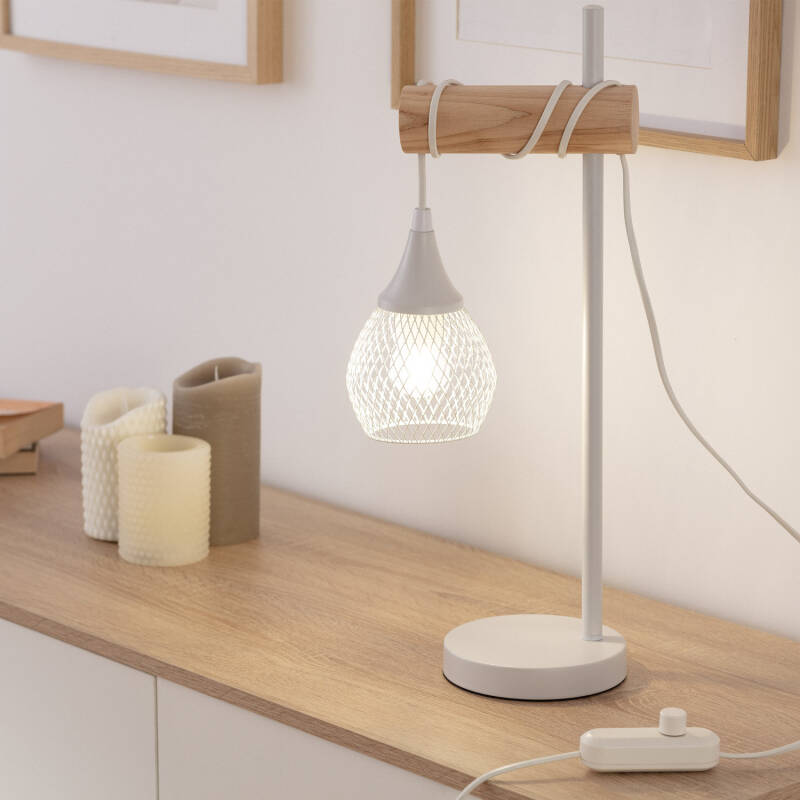 Candeeiro de Mesa de Metal WiFi com Regulador Monah