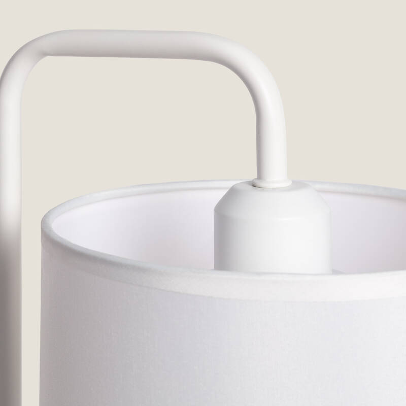 Candeeiro de Mesa de Tela e Madeira Jedali