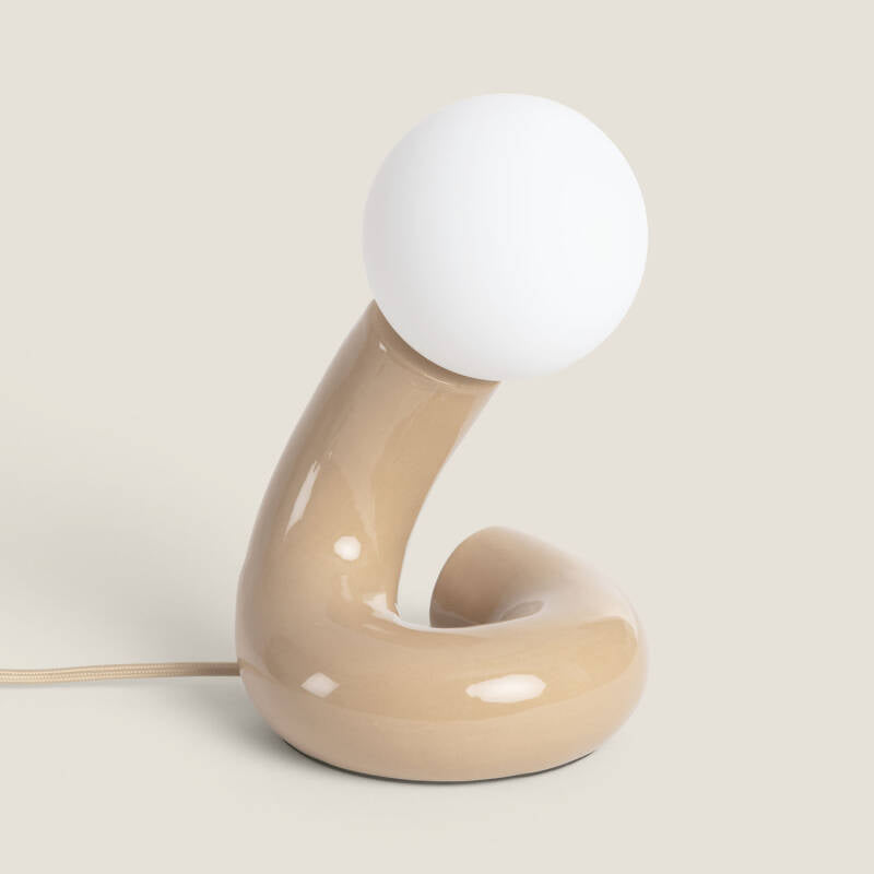 Candeeiro de Mesa em Cerâmica Arlo Juno