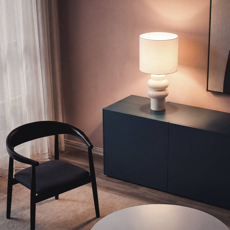 Candeeiro de Mesa em Cerâmica Lorca