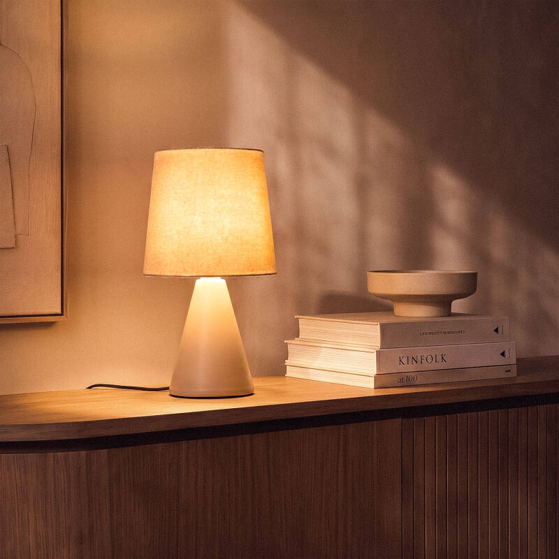 Candeeiro de Mesa em Cerâmica Vega