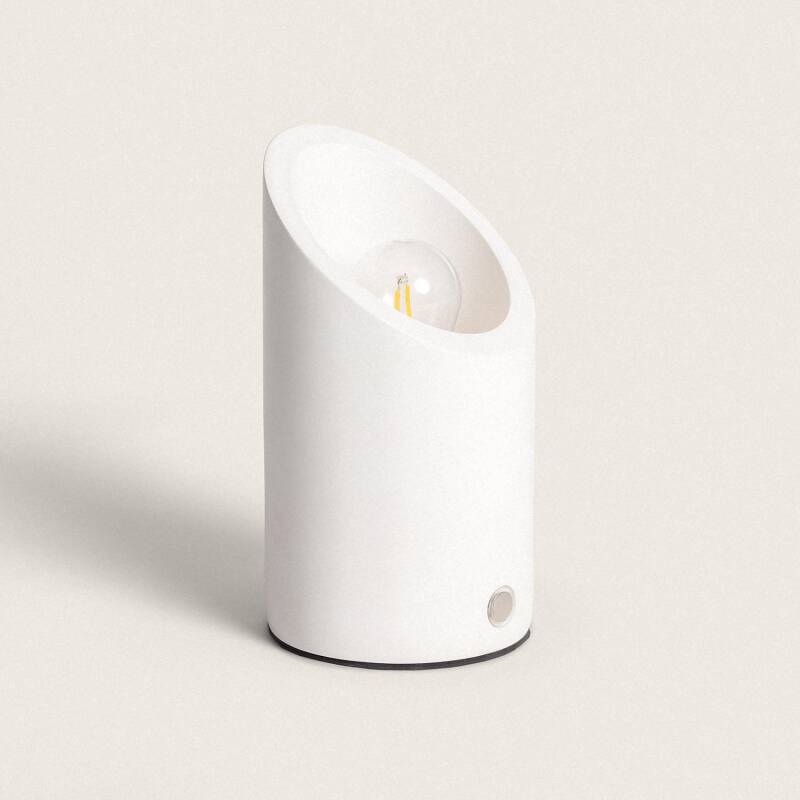 Candeeiro de Mesa Gesso Rise Uplighter com Bateria USB Recarregável