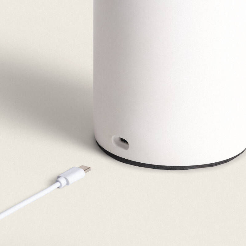 Candeeiro de Mesa Gesso Rise Uplighter com Bateria USB Recarregável