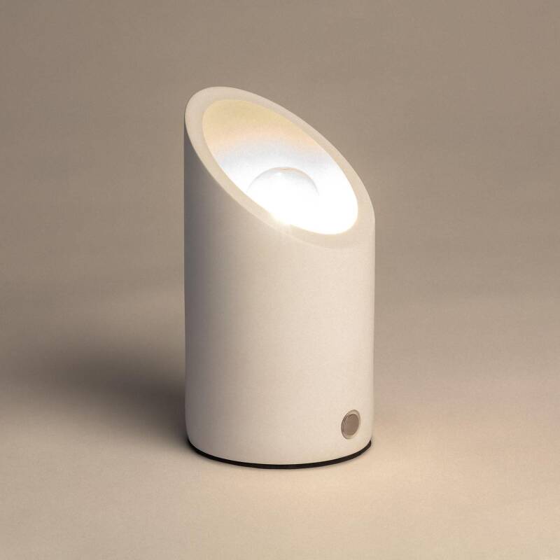 Candeeiro de Mesa Gesso Rise Uplighter com Bateria USB Recarregável
