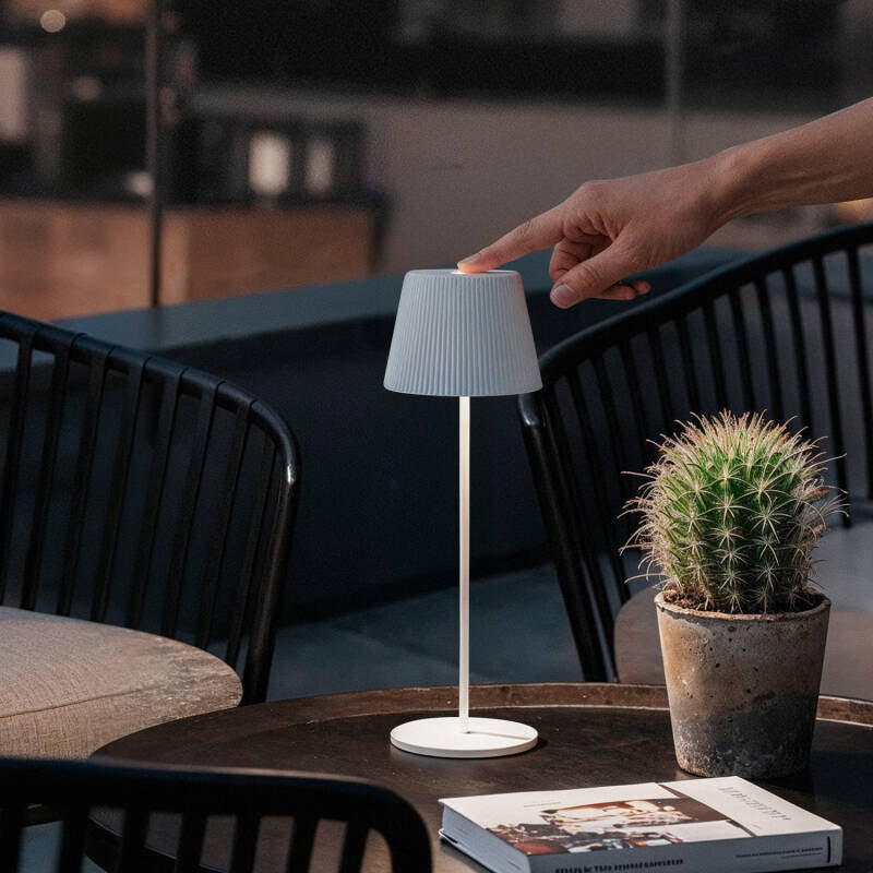 Candeeiro de Mesa LED 1.2 W Portátil para Exterior Alumínio com Bateria Recarregável Willox