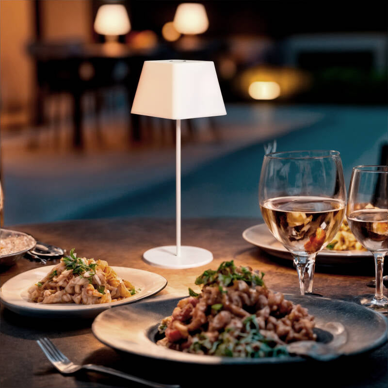 Candeeiro de Mesa LED Portátil para Exterior Alumínio com Bateria Recarregável Willy