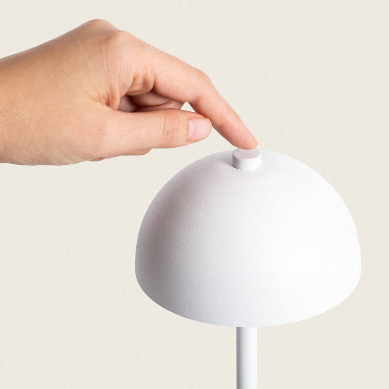 Candeeiro de Mesa LED Portátil em Metal com Bateria USB Recarregável Kael