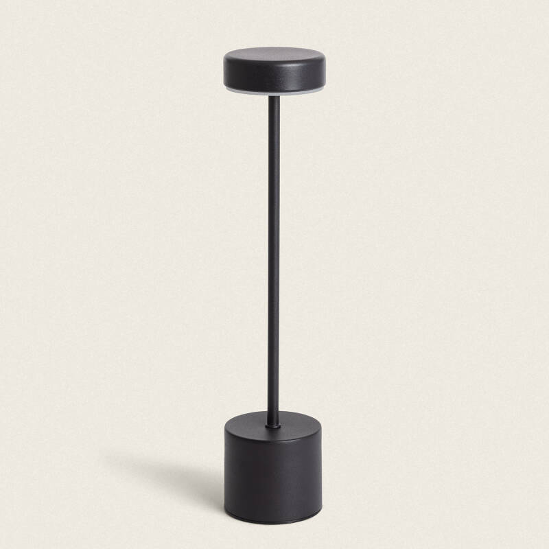 Candeeiro de Mesa LED Portátil em Metal com Bateria USB Recarregável Zimba