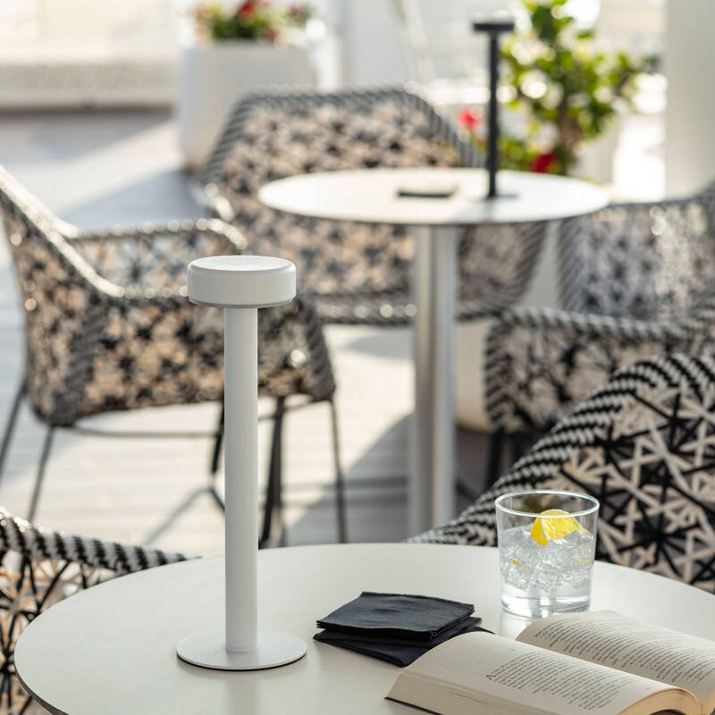 Candeeiro de Mesa LED Portátil com Bateria USB Recarregável Metal Bunza