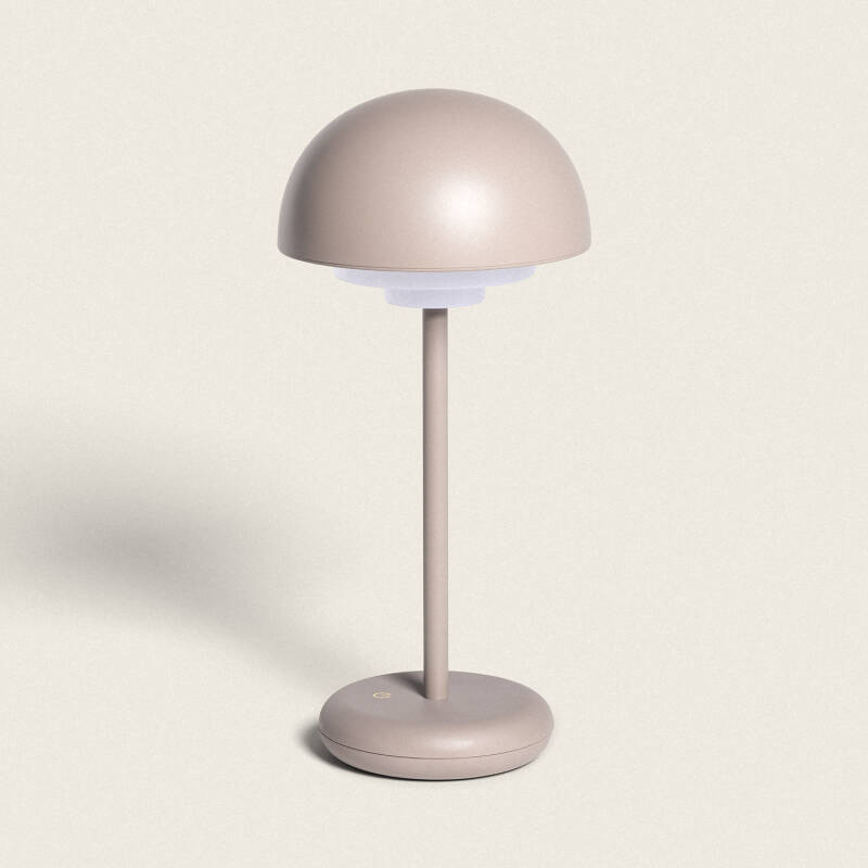 Candeeiro de Mesa LED Portátil Exterior com Bateria USB Recarregável em Metal Galdan