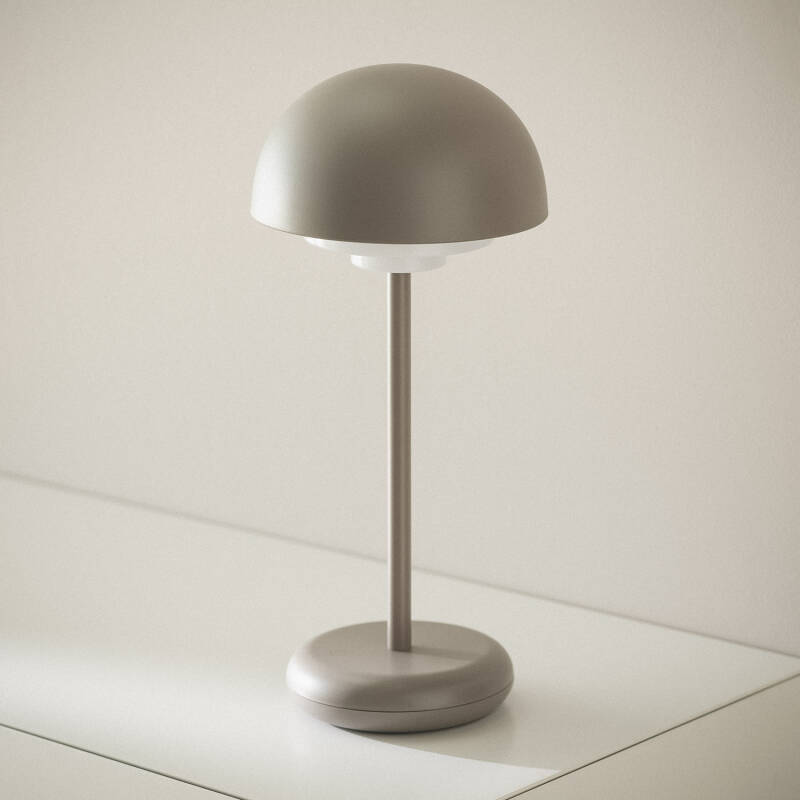 Candeeiro de Mesa LED Portátil Exterior com Bateria USB Recarregável em Metal Galdan