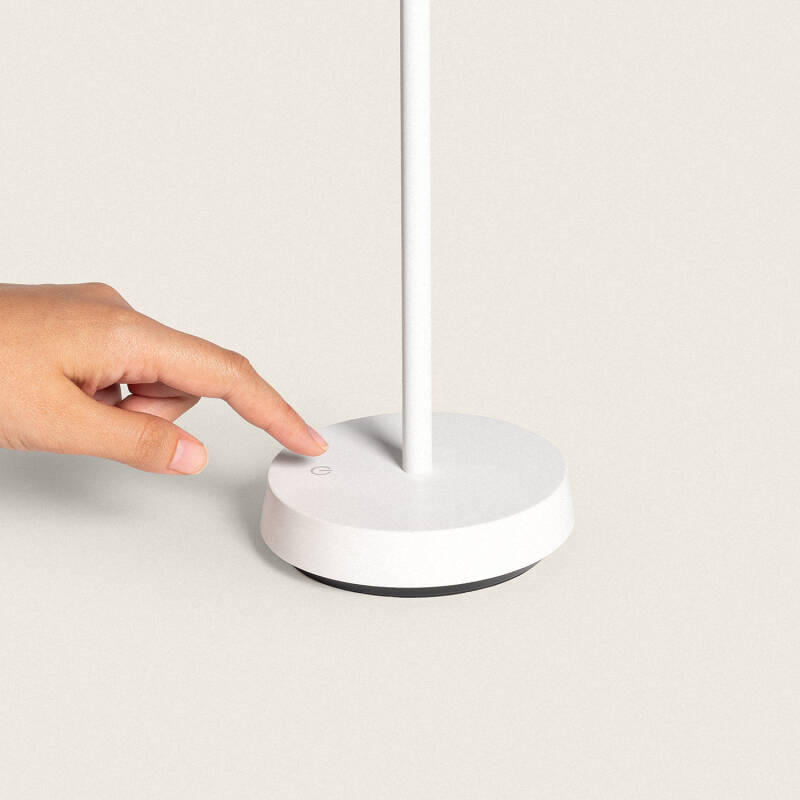 Candeeiro de Mesa LED portátil para Exterior com Bateria USB Recarregável Metal Katuma