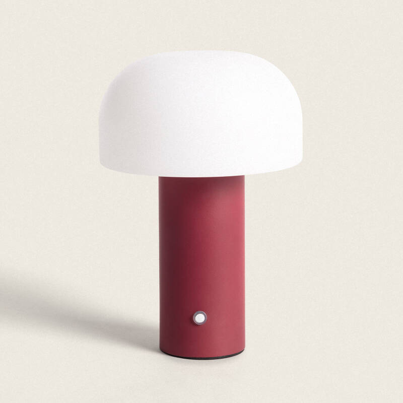Candeeiro de Mesa LED Portátil em Metal com Bateria USB Recarregável Leta