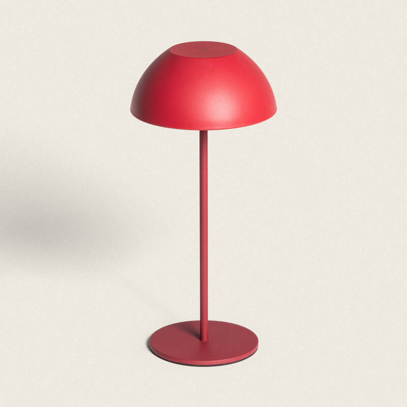 Lâmpada de Mesa LED Portátil Exterior com Bateria USB Recarregável Metal Mugla