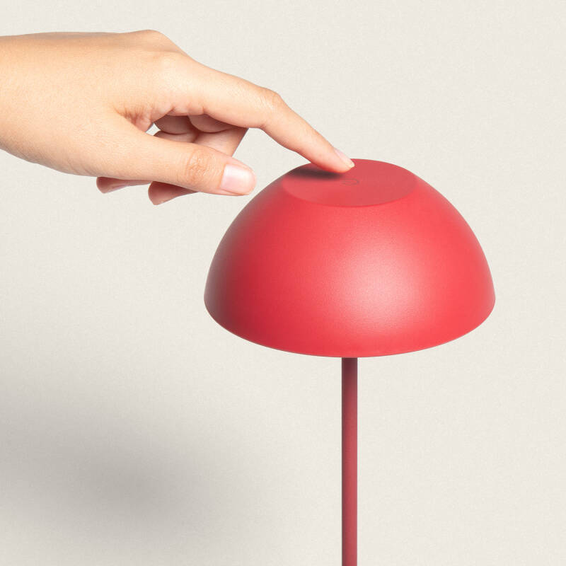 Lâmpada de Mesa LED Portátil Exterior com Bateria USB Recarregável Metal Mugla