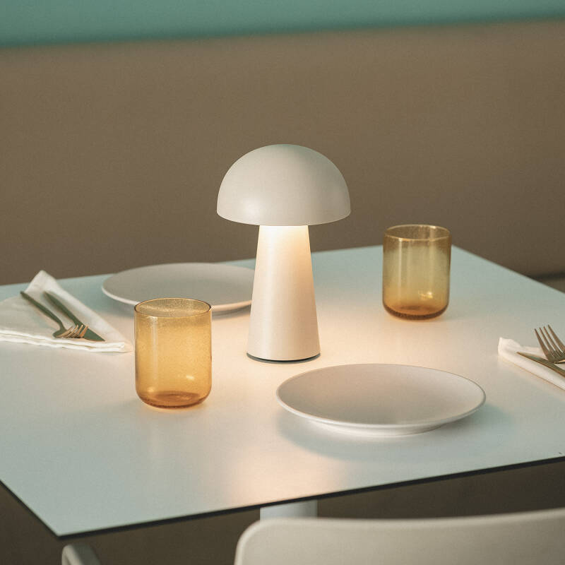 Candeeiro de Mesa LED portátil para Exterior com Bateria USB Recarregável Metal Uyanga