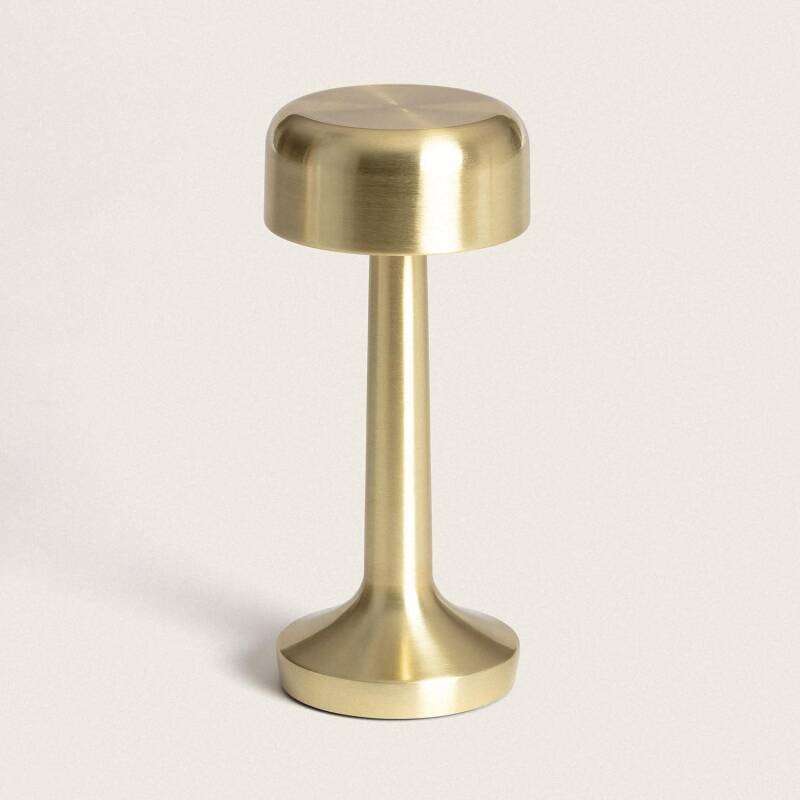Candeeiro de Mesa LED portátil em Metal com Bateria USB Recarregável Ciara