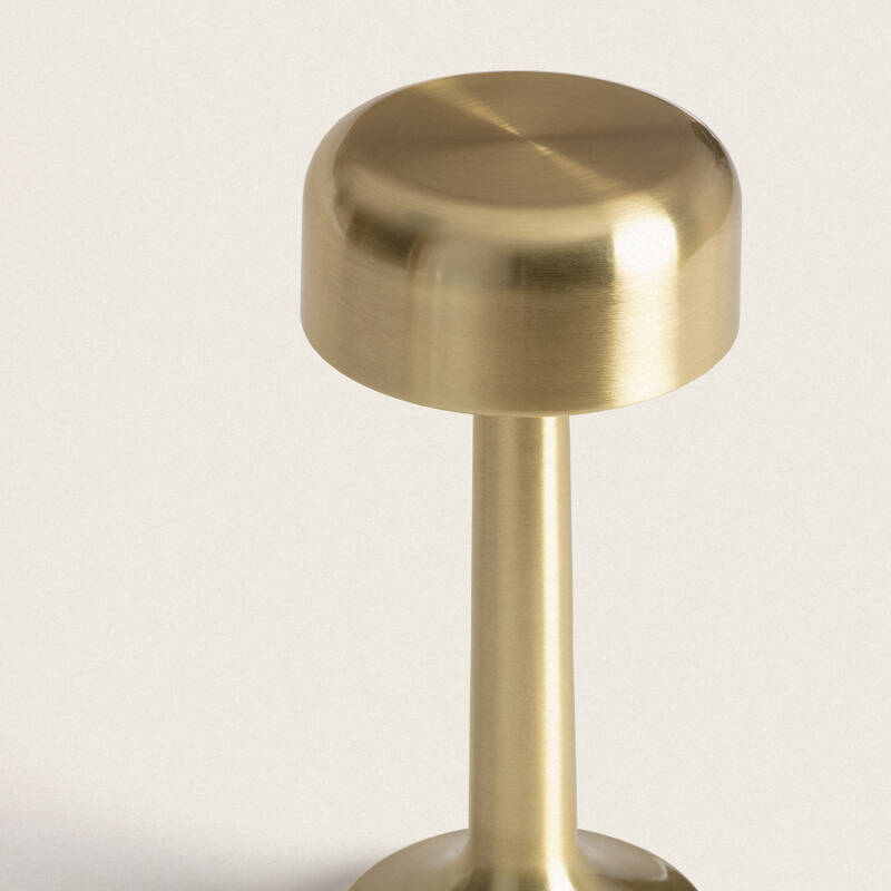 Candeeiro de Mesa LED portátil em Metal com Bateria USB Recarregável Ciara