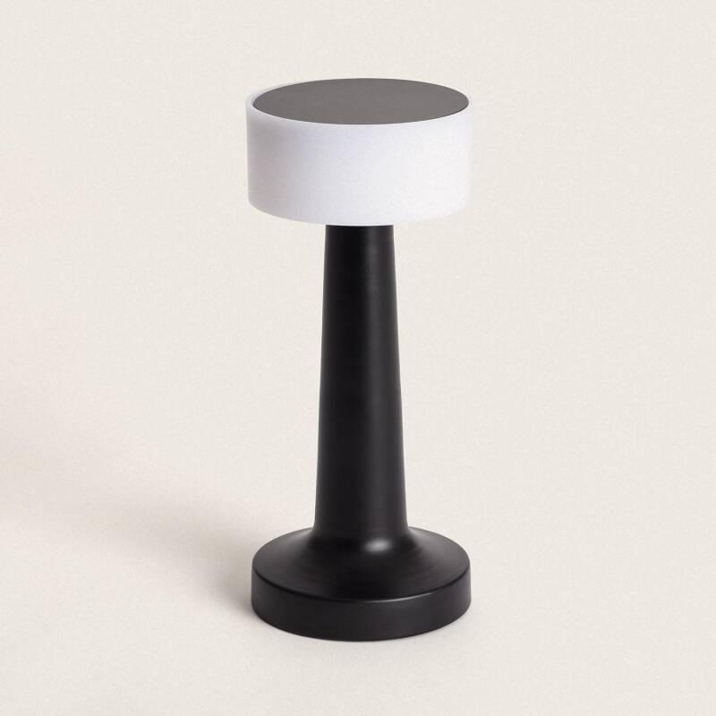 Candeeiro de Mesa LED Portátil Metal com Bateria USB Recarregável Greta
