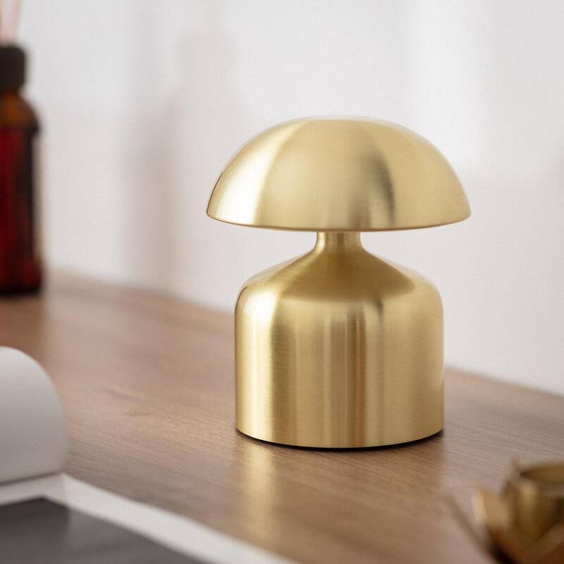 Candeeiro de Mesa LED Portátil Metal com Bateria USB Recarregável Ibbie