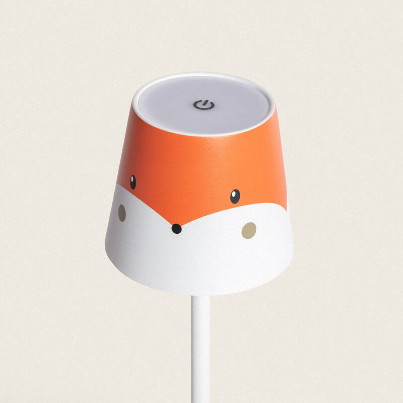 Candeeiro de Mesa LED 3W Portátil de Metal com Bateria USB Recarregável Anisa Kids