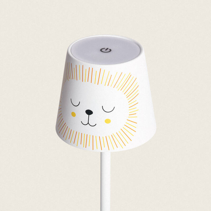 Candeeiro de Mesa LED 3W Portátil de Metal com Bateria USB Recarregável Anisa